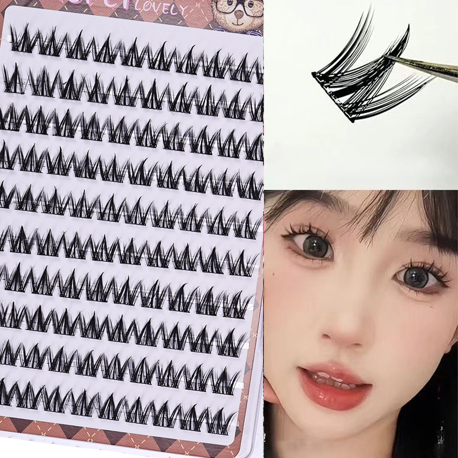 Eyelash Extension Uv Glue - Ciglia finte autoadesive con arricciatura naturale