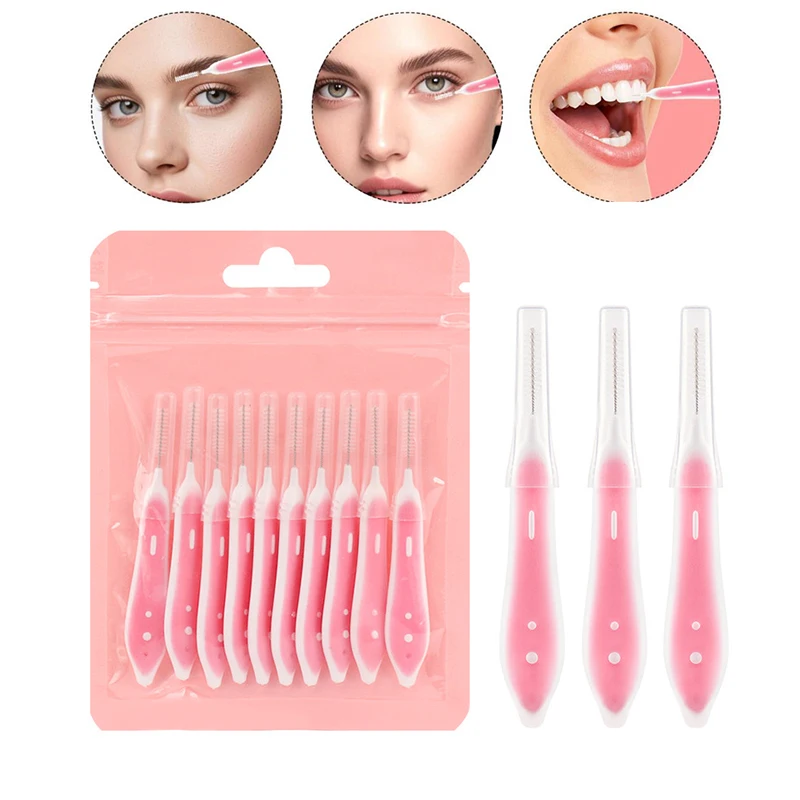 Eyelash Extensions - 10 pezzi spazzole per sopracciglia mini