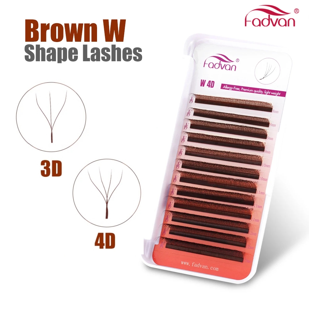 Eyelash Extension Fan - FADVAN Marrone 3D/4D W Forma D