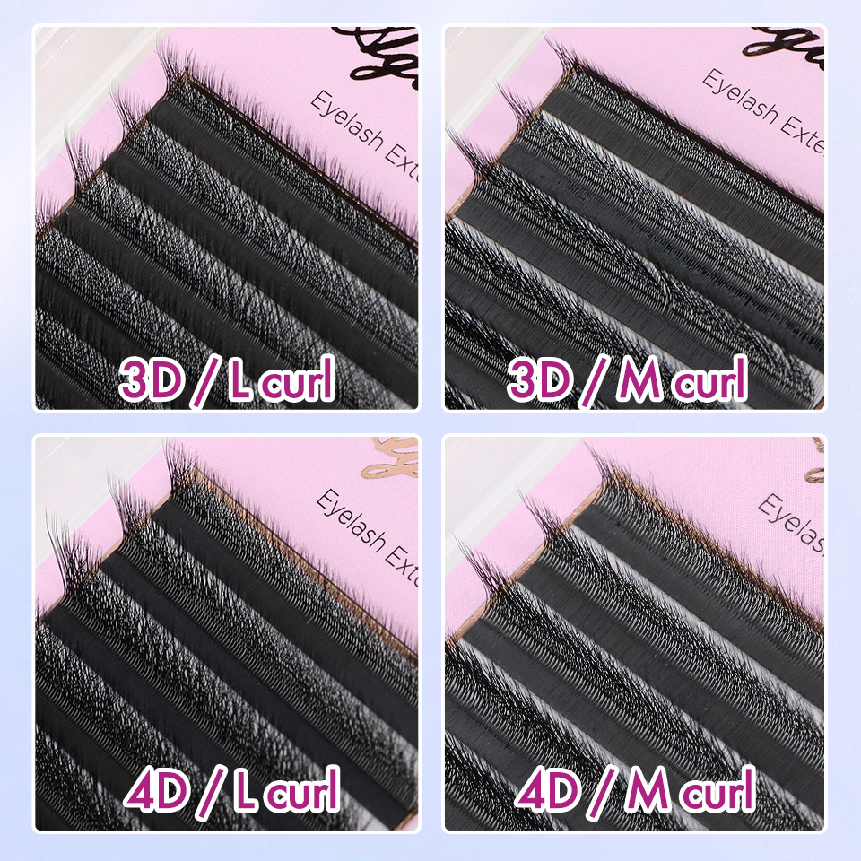 Eyelash Extension Yelix - LM (LU) Curl W Forma Estensioni