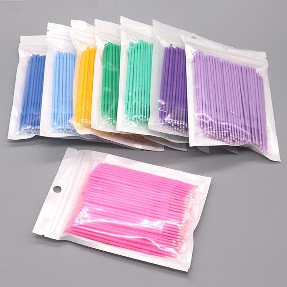 100 pz/lotto Micro Pennelli Mo - Eyelash Extension Uv Glue recensione e prezzo