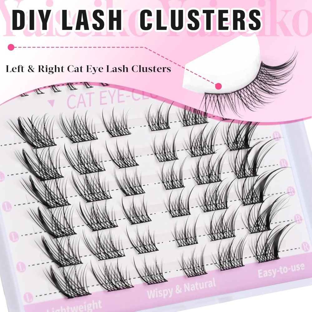 Nuovo 3D Cat Eye Ciglia autoad - Eyelash Extension Fox Eye recensione e prezzo