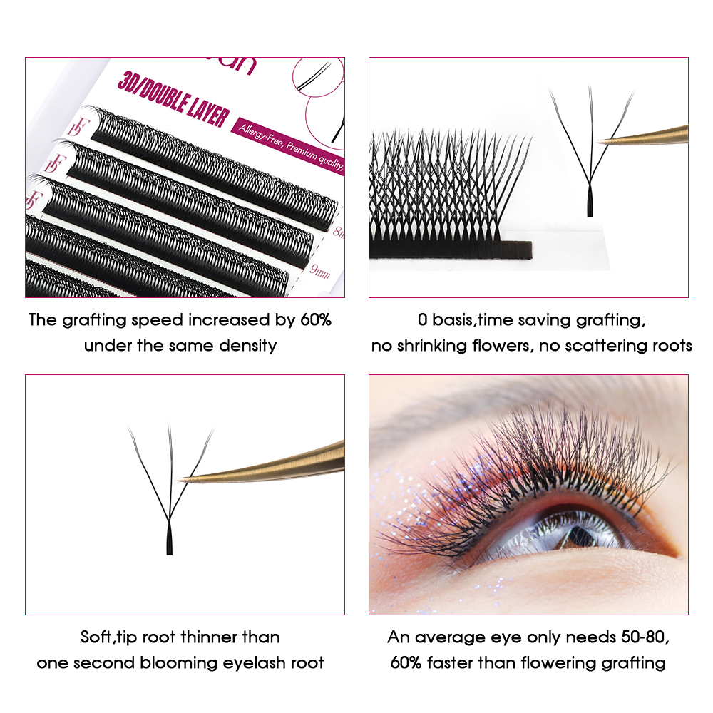 Estensione ciglia a forma di F - Eyelash Extension Fan recensione e prezzo