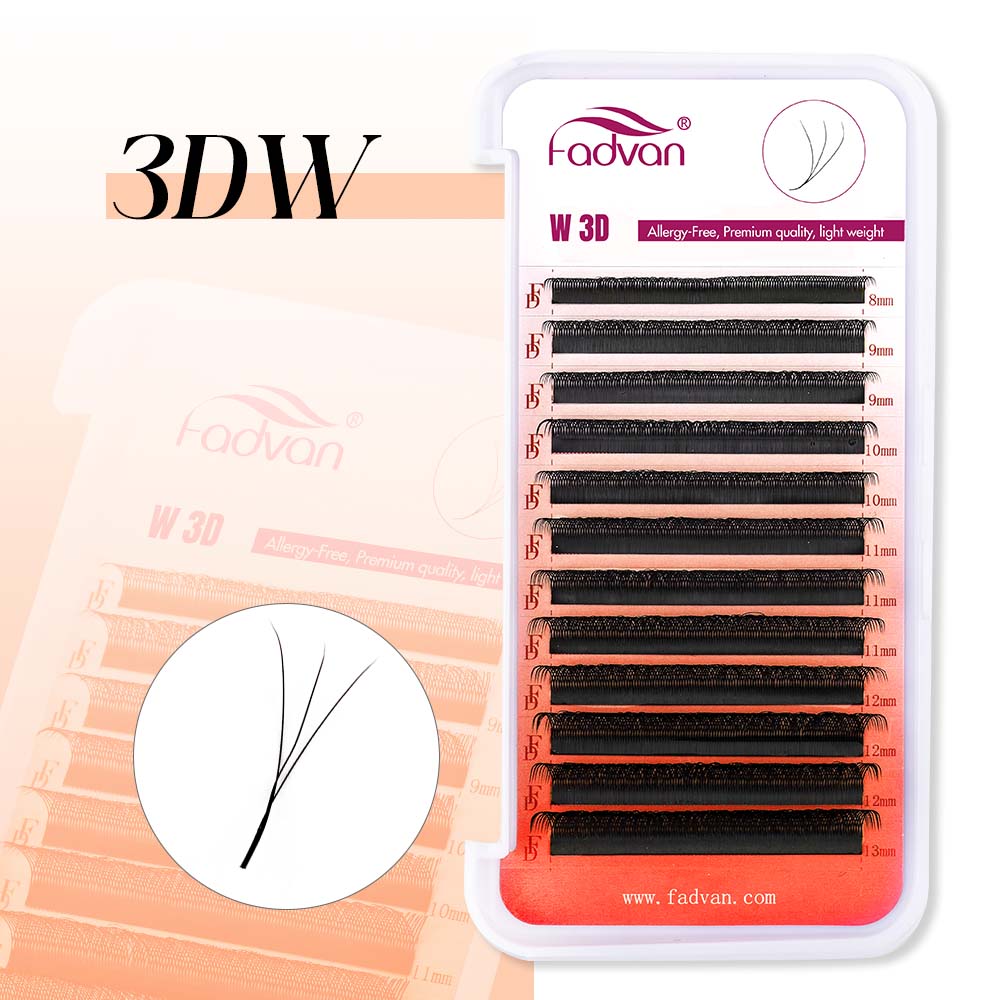 Ciglia 3D FADVAN a forma di W, - Eyelash Extension Fan recensione e prezzo
