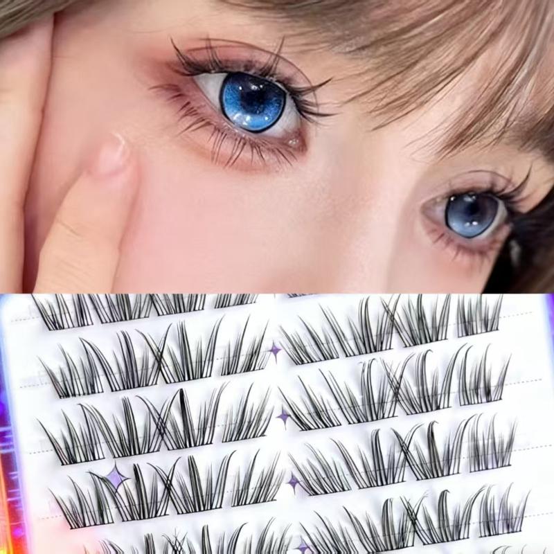Ciglia Finte Naturali a Ciuffe - Eyelash Extension With Glue recensione e prezzo
