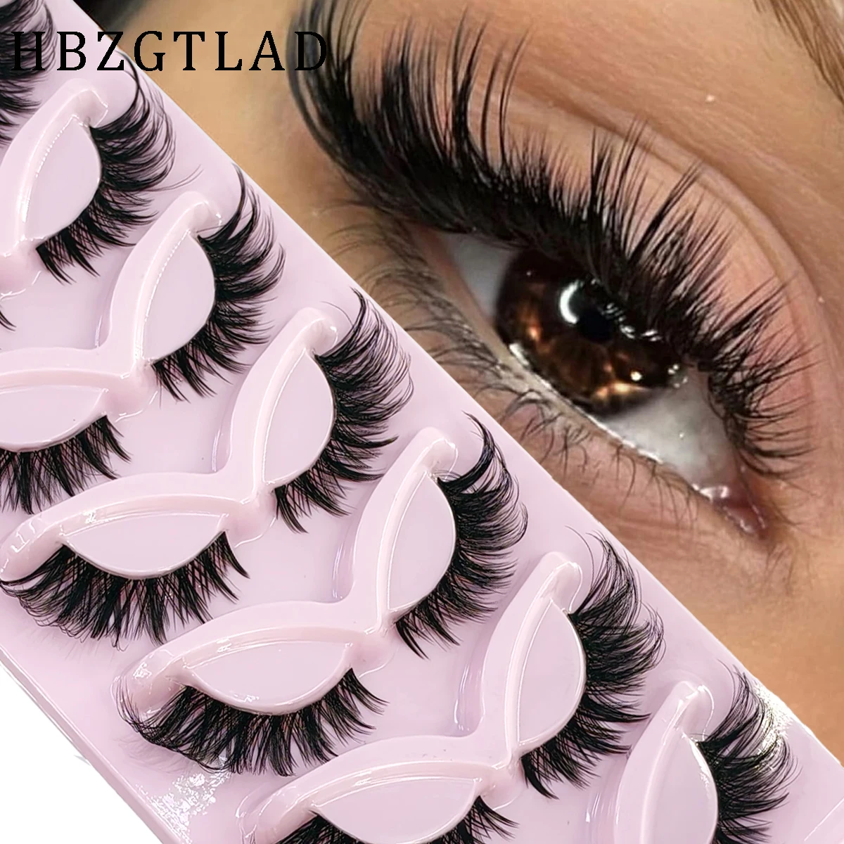 HBZGTLAD 7 paia di ciglia fint - Eyelash Extension Fox Eye recensione e prezzo