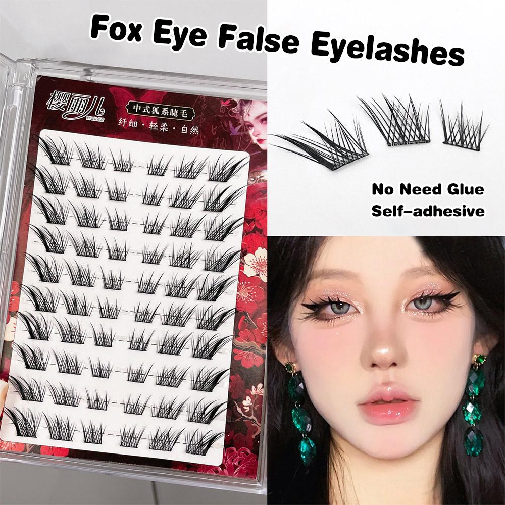 Ciglia Finte Autoadesive Senza - Eyelash Extension Fox Eye recensione e prezzo