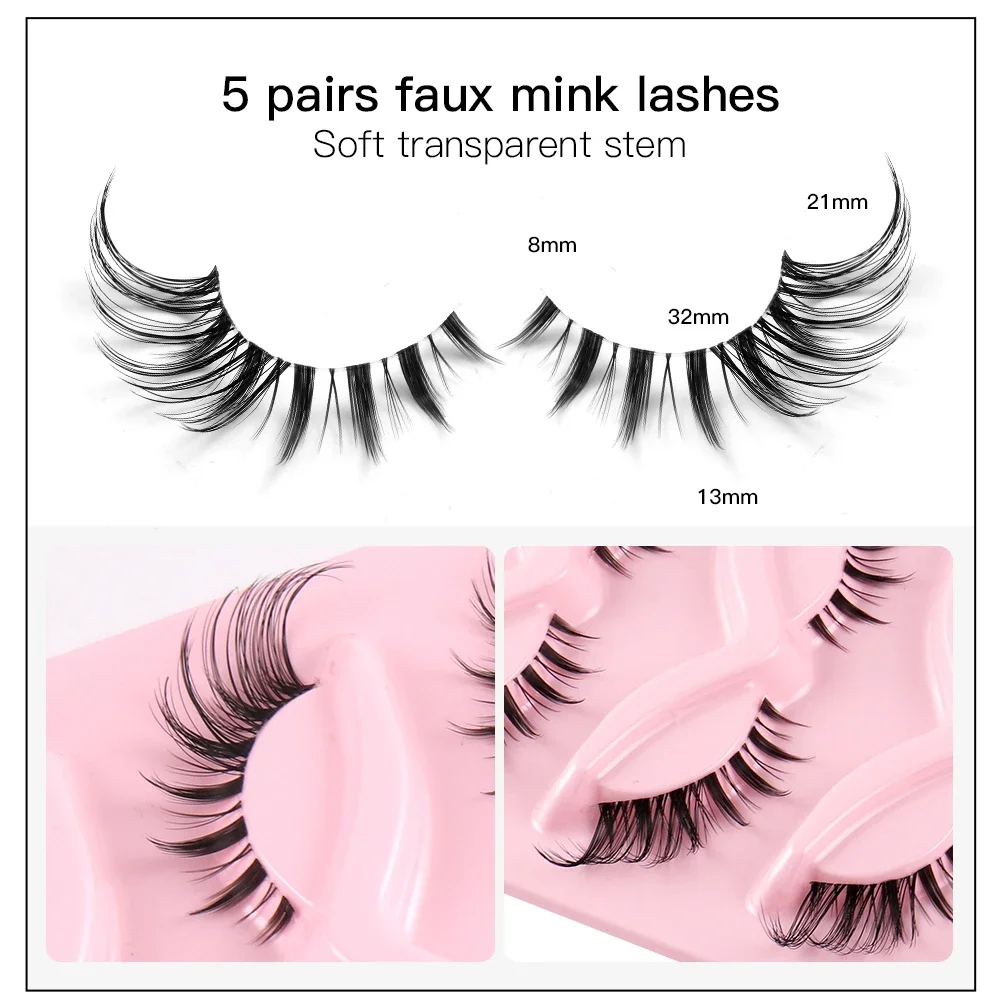 5 Paia di Ciglia Finte a Occhi - Eyelash Extension Fox Eye recensione e prezzo