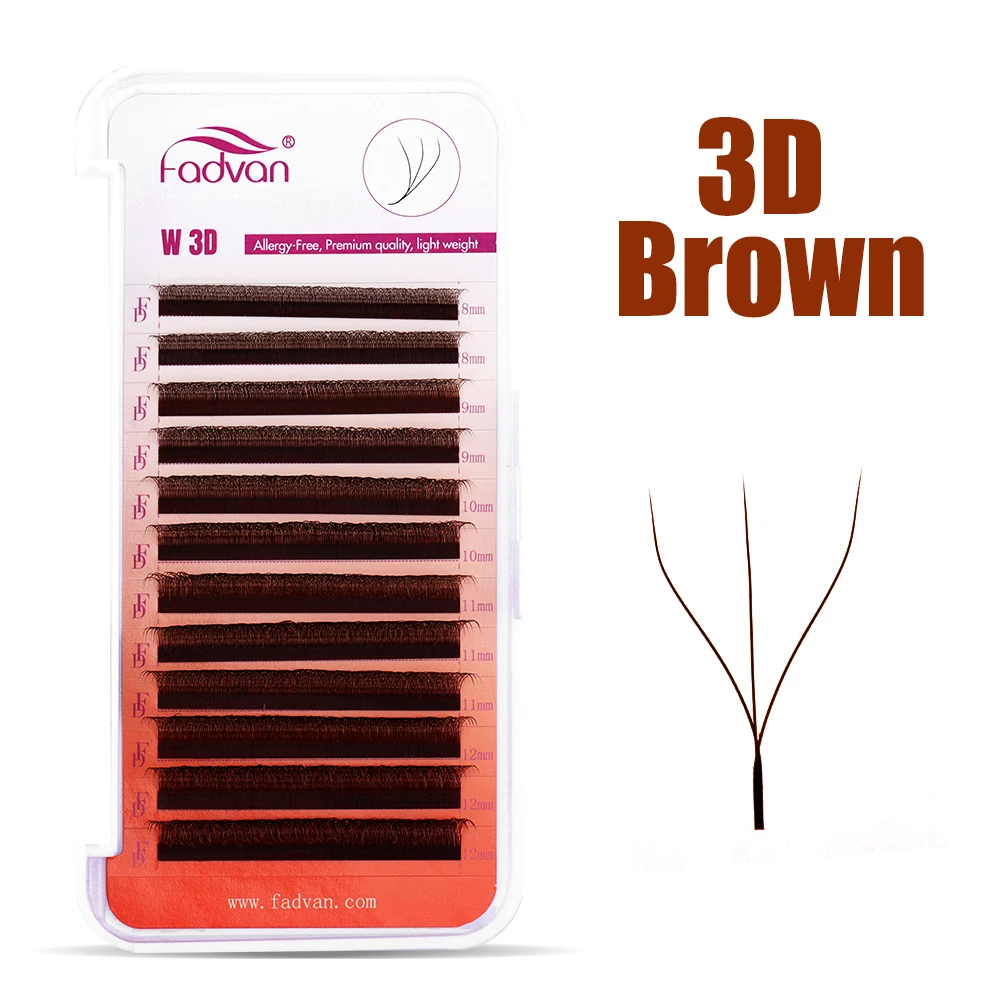 FADVAN Marrone 3D/4D W Forma D - Eyelash Extension Fan recensione e prezzo