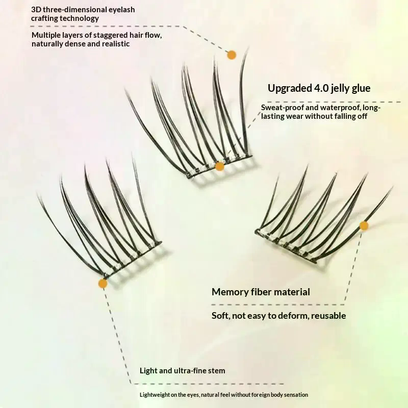 Ciglia Finte Autoadesive a 7 F - Eyelash Extension With Glue recensione e prezzo